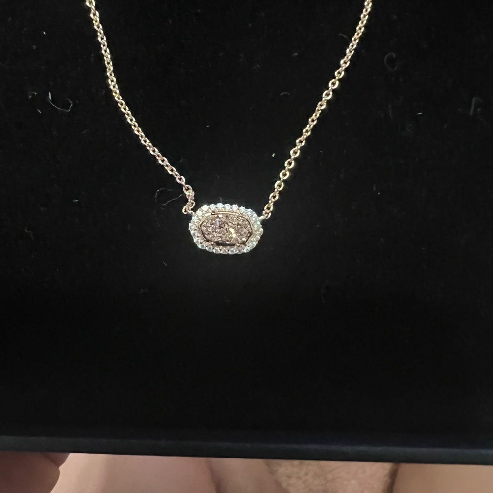 Kendra Scott Gold Necklace and Earring Set - Picture 3 of 3